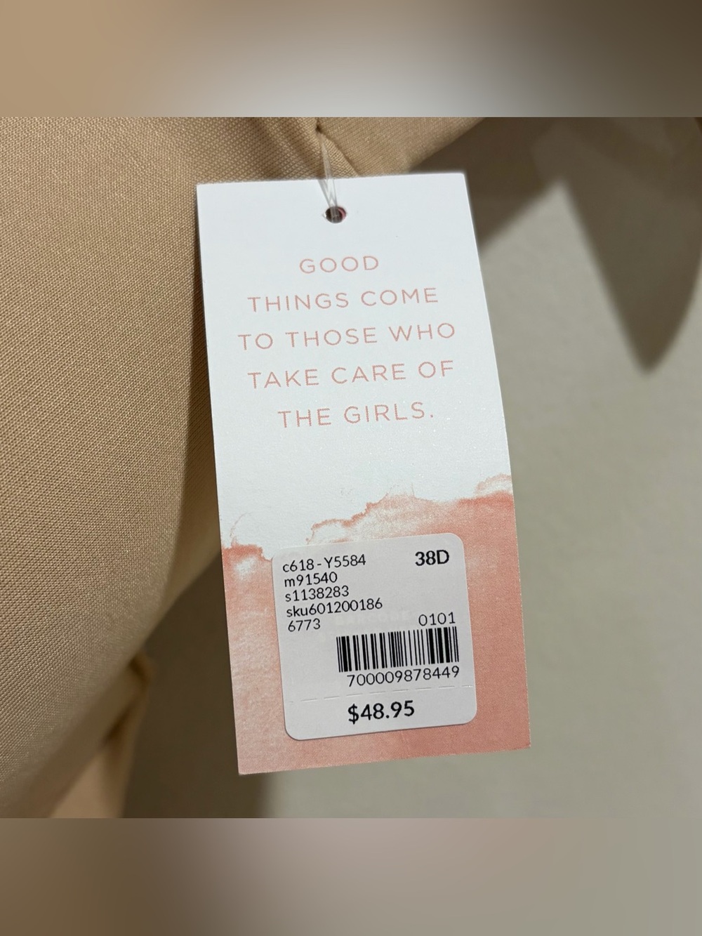 NWT Cacique Beige Lightly Lined Full Coverage Comfort Bliss Underwire Bra - 38D - Picture 4 of 6